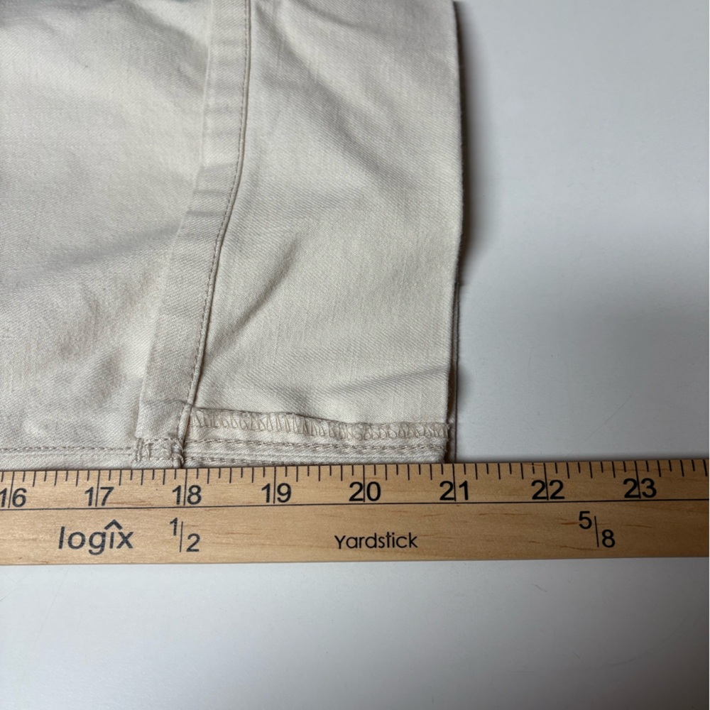 Gloria Vanderbilt Cream Cropped Jeans Women’s Sz 10 - Picture 7 of 7